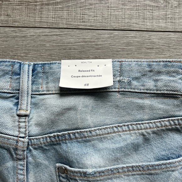 💥RARE💥. *NEW* Smiley x H&M jeans W34 - Picture 4 of 8
